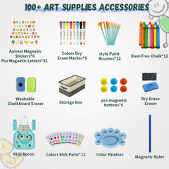 SUNFATT Kids Easel Accessory Set color palette with 12 colors for vibrant painting sessions