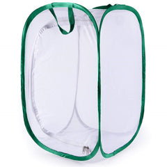 SunGrow butterfly habitat side zipper access for easy feeding and gentle care.