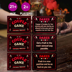 Date night setup with SUNHHX cards for thoughtful dialogue.