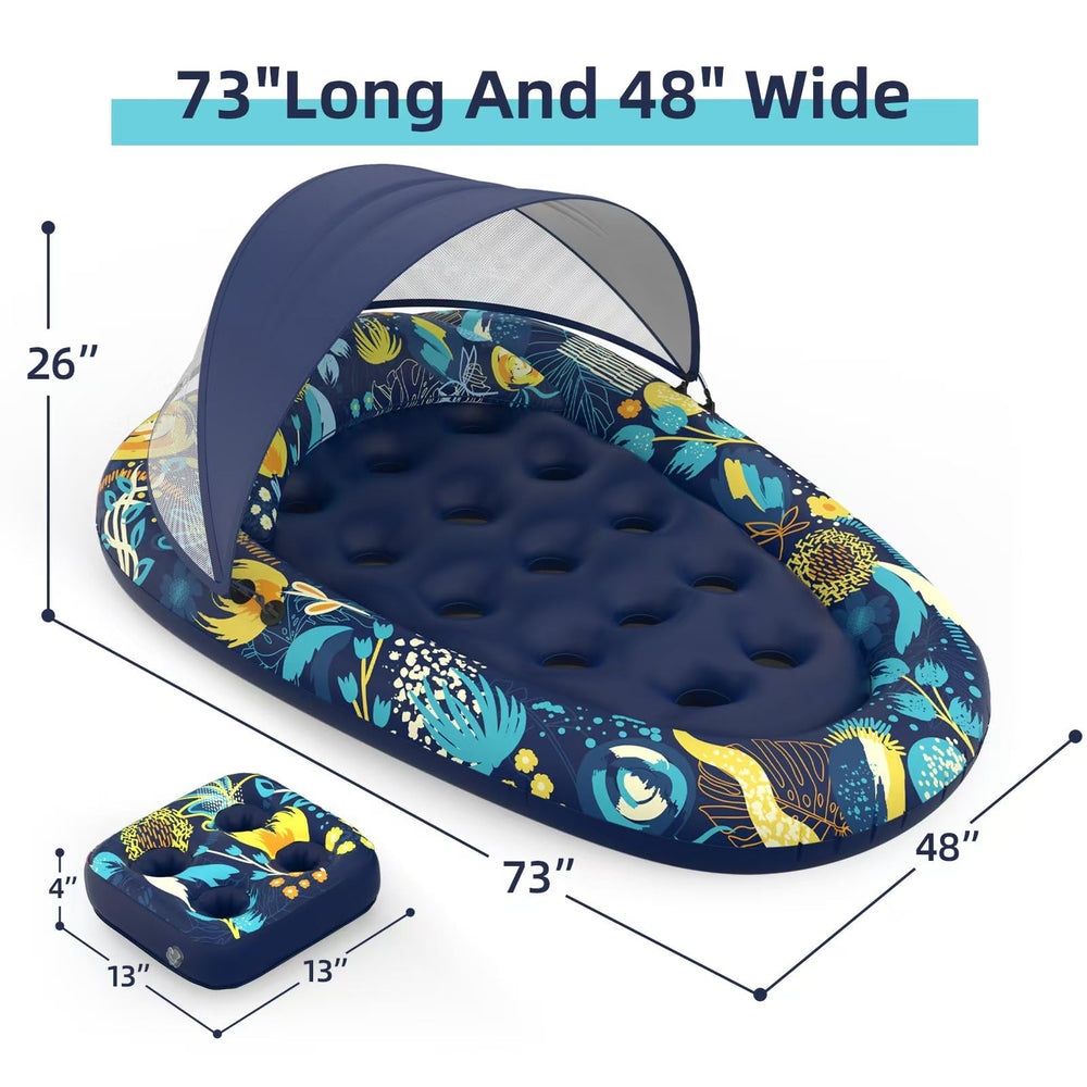Sunikko X 3-in-1 pool float large 73x48 size for adults