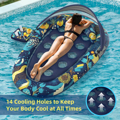 Sunikko X inflatable base with drainage holes for cooling water flow