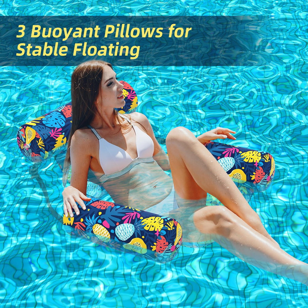 Sunikko X adjustable back and head support float allows customizable lounging position