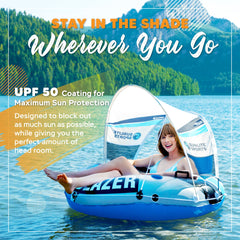 Sunlite Sports River Blazer lounge area shows spacious 53-inch comfort.