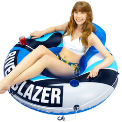 Sunlite Sports River Raft 53-inch inflated for relaxed on-water lounging