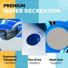 Sunlite Sports River Raft cup holder keeps drinks handy during float