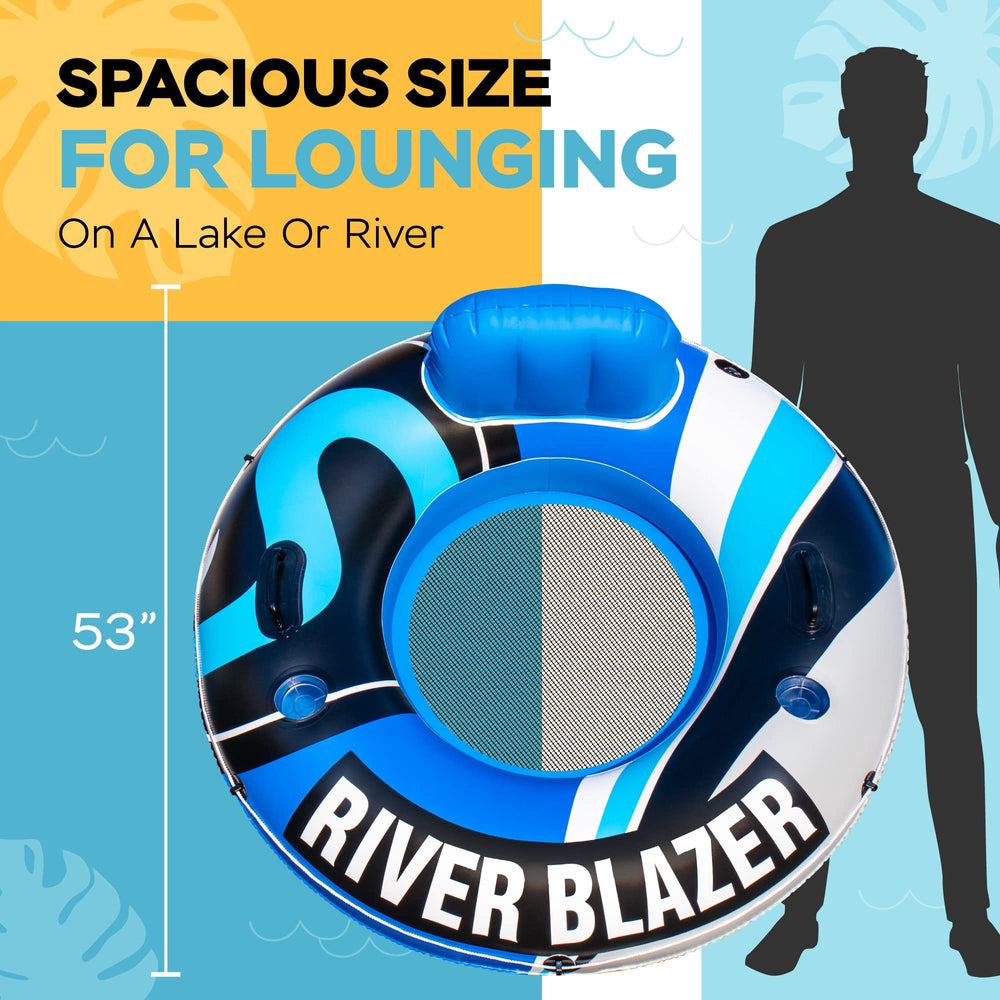 Sunlite Sports River Raft grab rope for easy anchoring with other floats