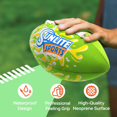 Sunlite Sports waterproof football used for pool play with splashy action