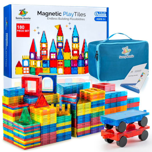 Sunny Auntie magnetic tiles XL set in gift box for creative building