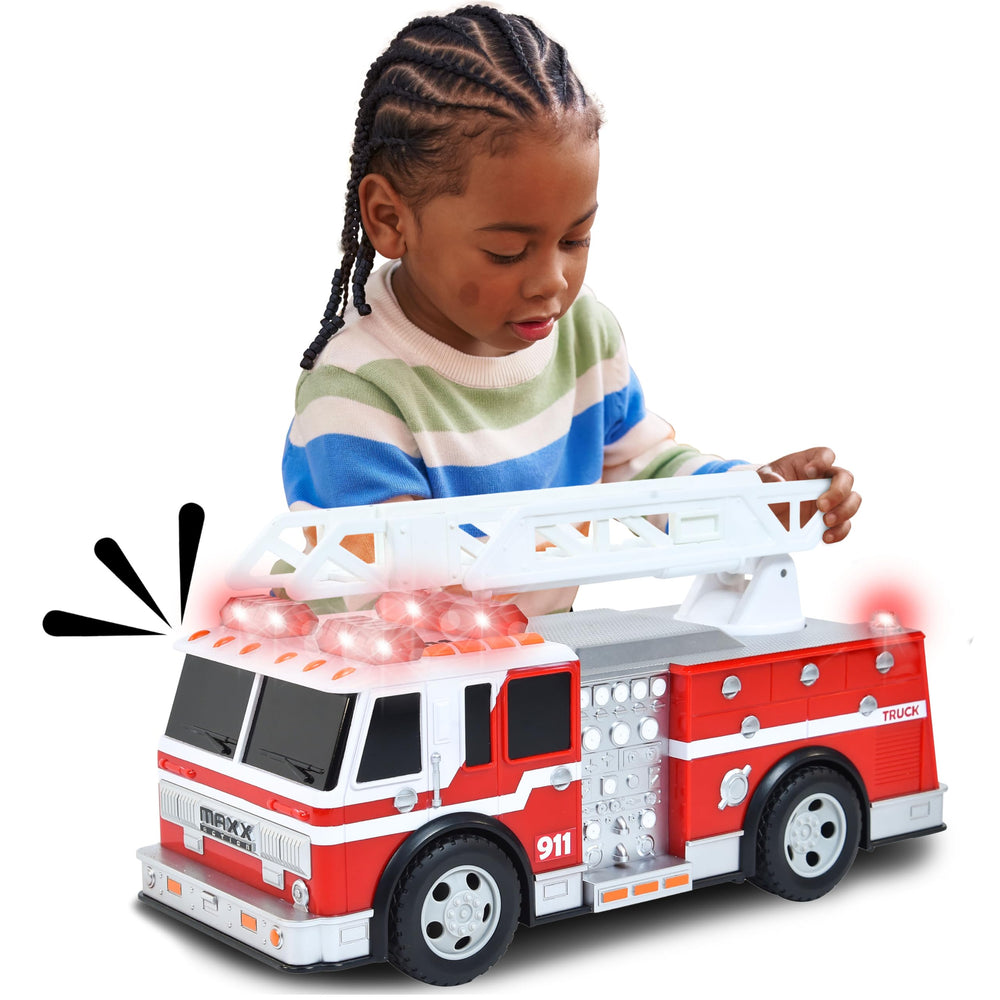 Sunny Days Entertainment Maxx Action fire-truck-lights: bright LEDs enhance playtime.
