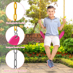 Sunnyglade thermoplastic-covered 30in chains protect hands during play.