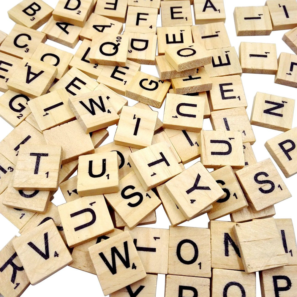 Sunnyglade wood letter tiles A-Z for crafts with durable letters.