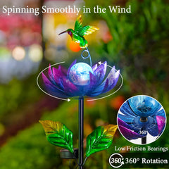 Sunnylight waterproof solar globe provides soft illumination after sunset.