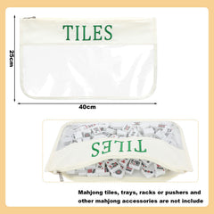 Sunnymove mahjong racks storage bag with drawstring closure for easy carrying.