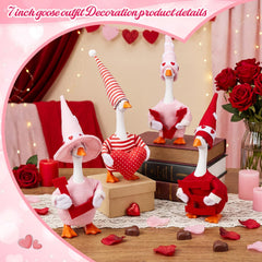 Sunnymove goose outfits with heart pattern for Valentine's mood