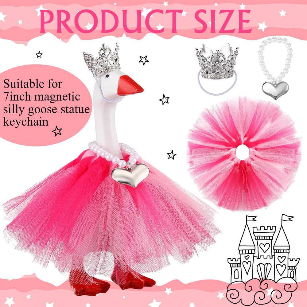 Sunnymove goose tutu dress pink enhances playful desk cosplay and decor