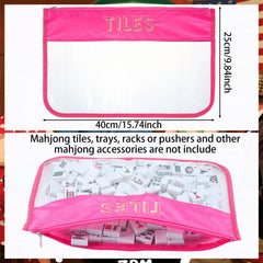 Sunnymove mahjong bag shoulder-strap design makes carrying easy on trips and parties.