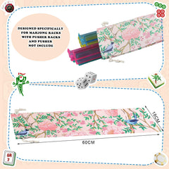 Sunnymove mahjong rack and tile sleeves close-up protecting pieces.