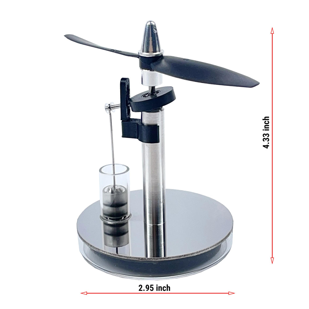 Sunnytech LT004 glass cylinder draws attention during heat-to-motion demonstrations.