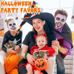 SUNPROUND Halloween slap bracelets easy to wear all night.