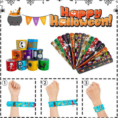 SUNPROUND Halloween slap bracelets ideal trick-or-treat toys.