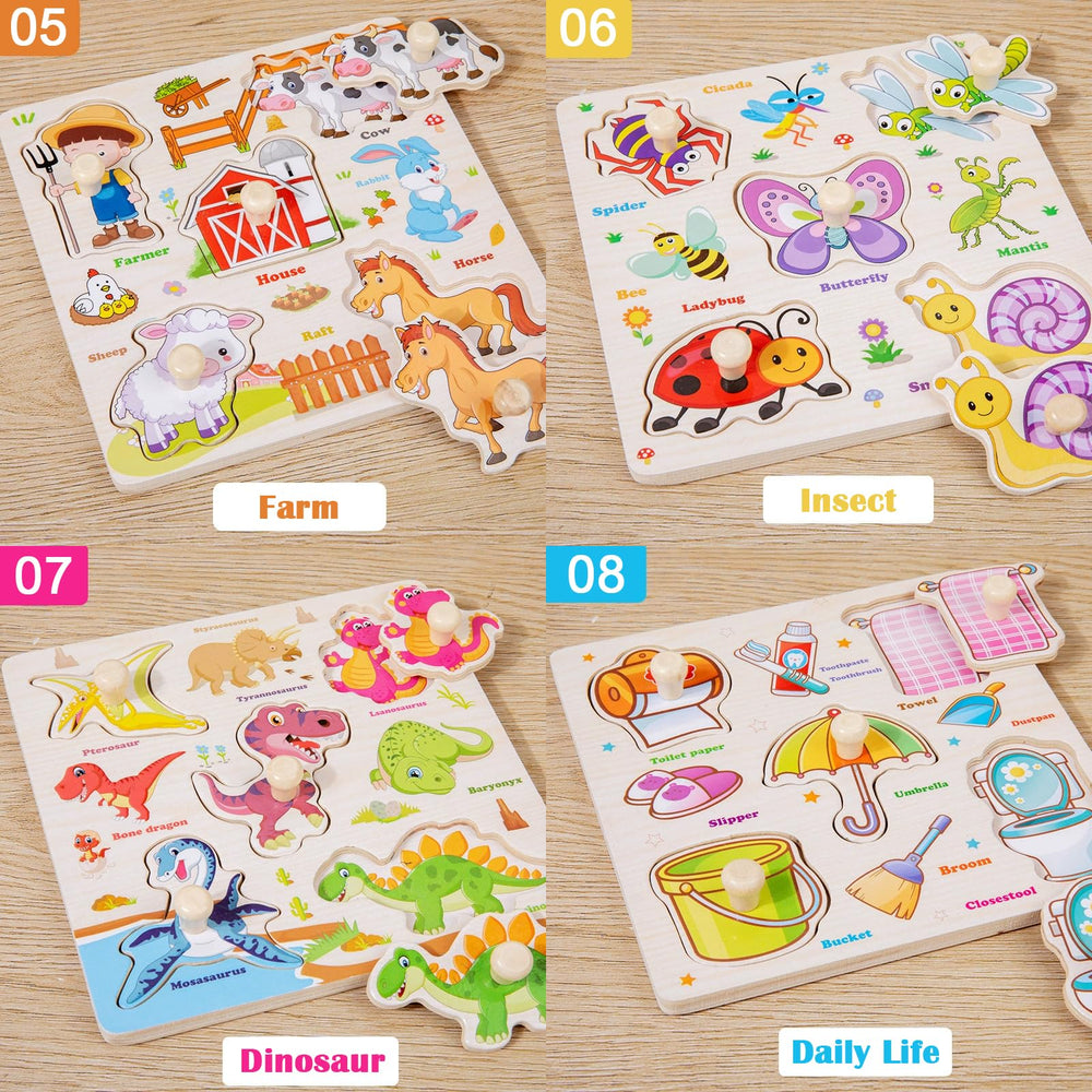SUNPROUND daily life peg puzzle builds scene recognition and cognitive skills