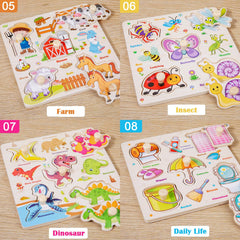 SUNPROUND daily life peg puzzle builds scene recognition and cognitive skills