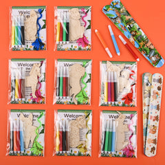 SunQiva safari party kit combining crafts and games for screen-free play
