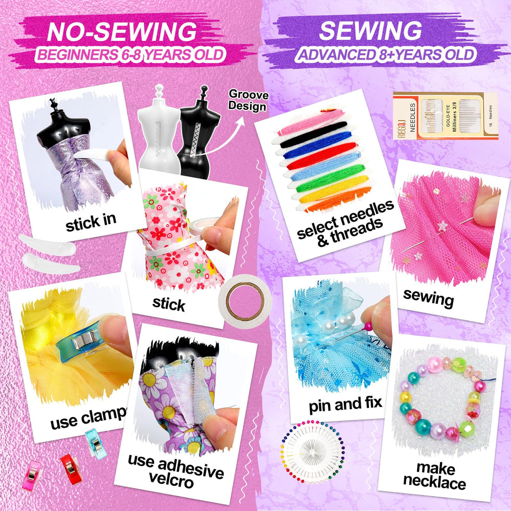 Sunrad 1500+ dress templates and instruction guide easy to start creative projects.