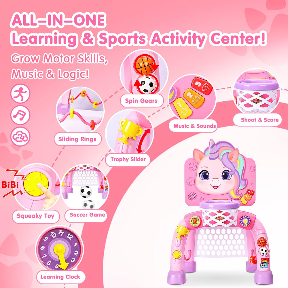 SunRiMax all-in-one activity center combines sports, music, and learning