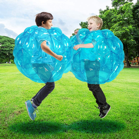 SUNSHINEMALL Sumo Balls 24in blue inflated for active outdoor play