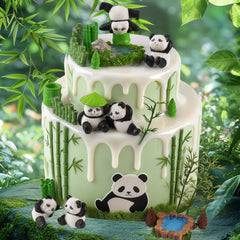 Sunshuang bamboo poles and tubes 4pcs provide stable cake toppers and accents