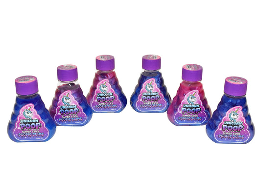 Super Cool Unicorn Poop Slime: six colorful tubs for imaginative play