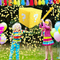 Super Gaming piñata 13x13x13 inches, spacious storage for treats and small gifts