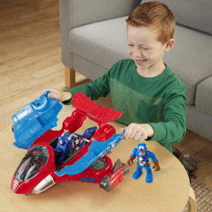 Super Hero Adventures Captain America Victory Racer delivers dynamic speed and heroic role play