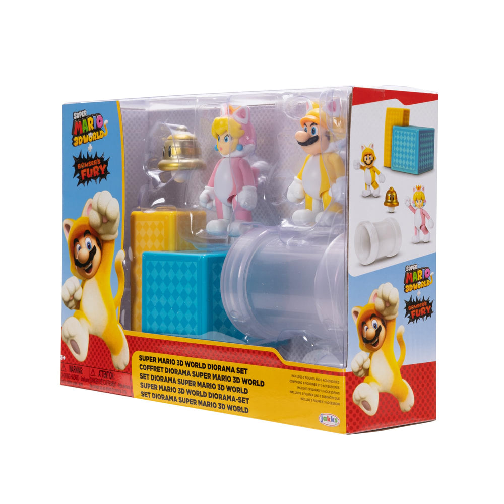 Super Mario Cat Mario figure with six articulation points for poses