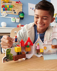 Super Mario Bros blocks and tiles used in movie-inspired set design