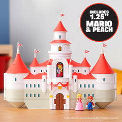 Super Mario Bros castle interior opened to reveal training grounds for dynamic play