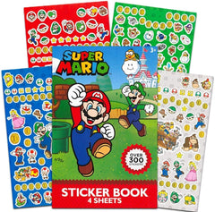 Sticker sheets showcase Princess Peach and favorites for DIY games.