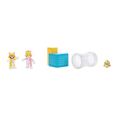Super Mario Cat Peach diorama figure ready for imaginative setups