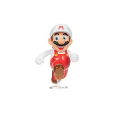 Super Mario Fire Mario packaging shot shows Wave 39 carding, ideal for completing a World of Nintendo collection.