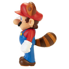 Racoon Mario figure captures iconic pose for display or imaginative play