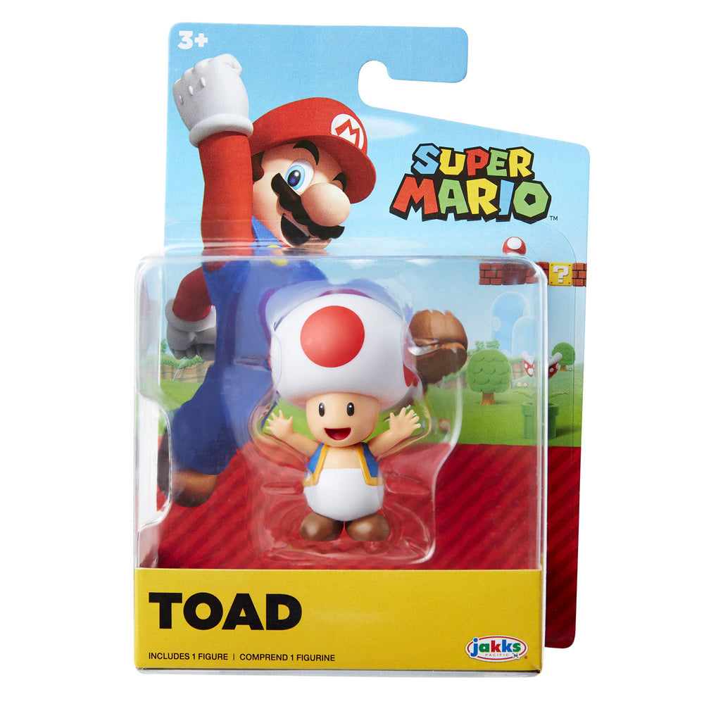 Close-up of vibrant red Toad detailing and authentic Super Mario styling