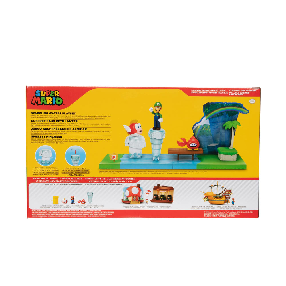 Durable build of the Super Mario Sparkling Waters playset