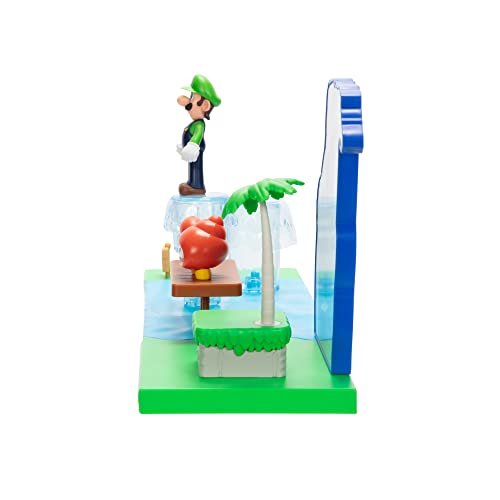 Interactive environment pieces from the Super Mario Sparkling Waters playset