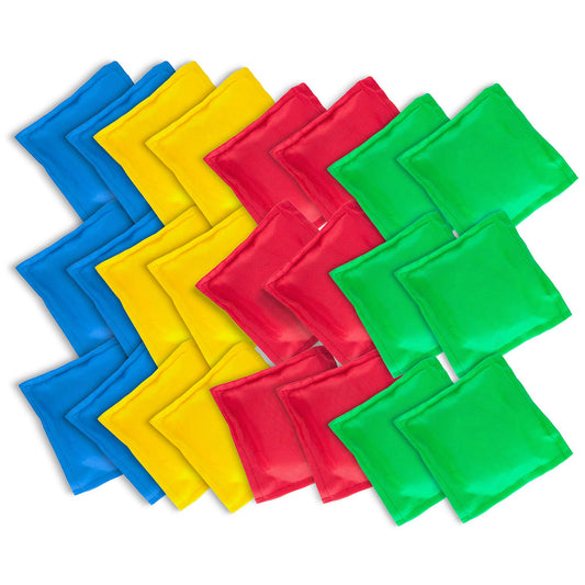 Super Z Outlet cornhole bean bags 24-pack in vibrant colors for party toss games