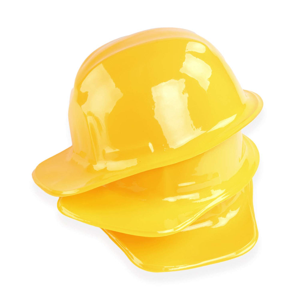 Super Z Outlet yellow construction hat for children, perfect for imaginative playtime.