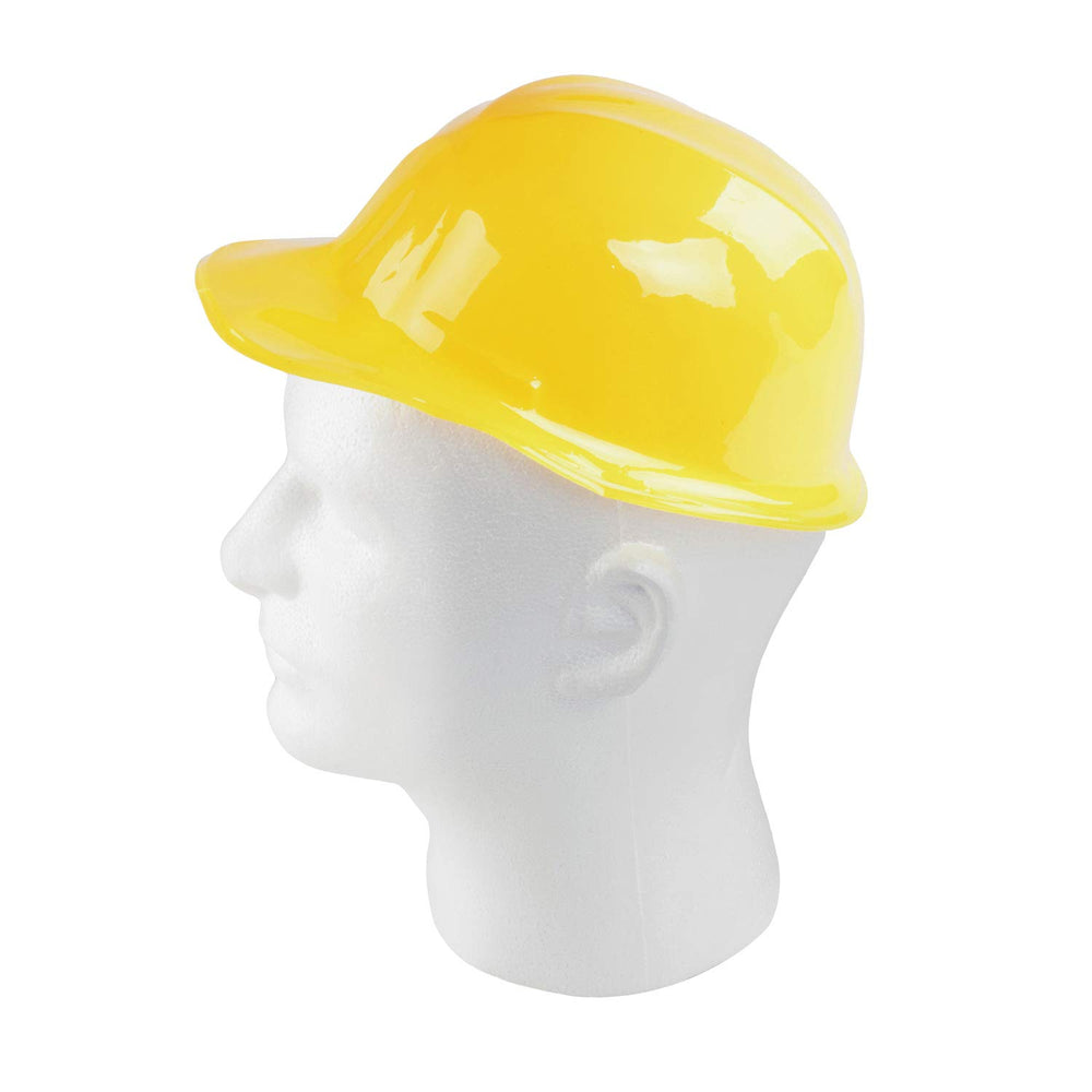 Super Z Outlet yellow construction hat, a playful costume accessory.