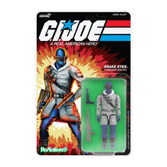 Super7 Arctic Snake Eyes figure front view for display-ready collection.