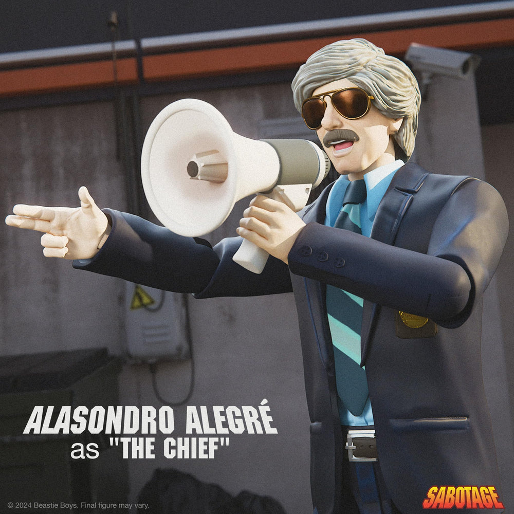 Super7 Chief figure includes walkie-talkie for retro action moments.
