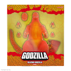 Super7 Blazing Godzilla flame effects enhance action-ready display options.